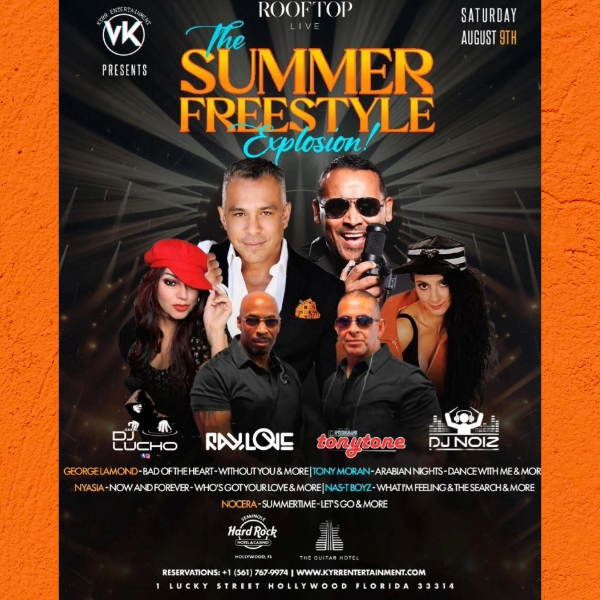 Summer Freestyle Explosion Show Flyer