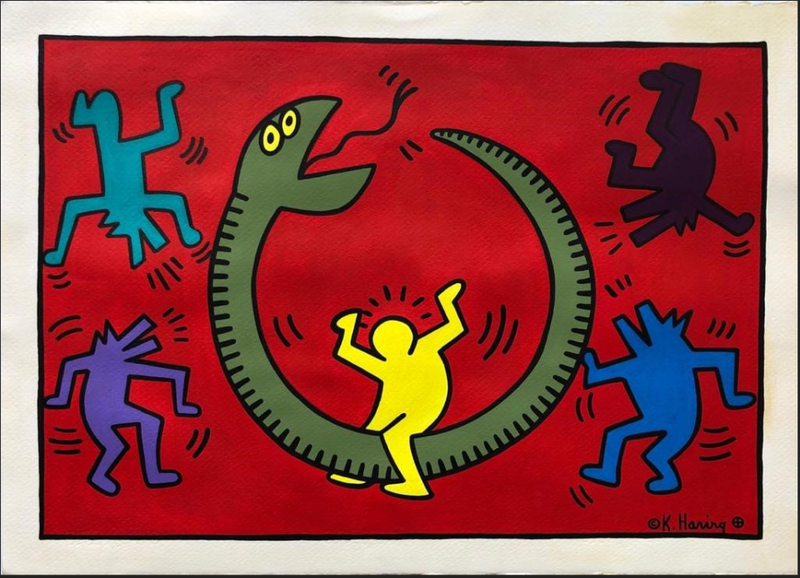 A photo of the allegedly fraudulent art