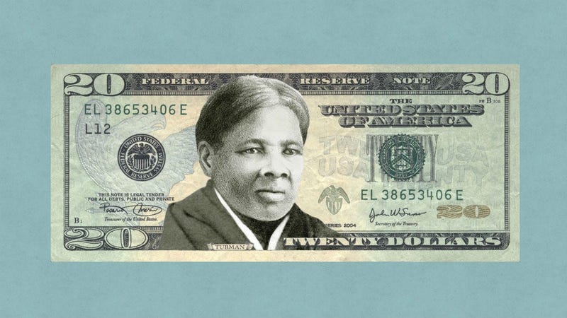 Harriet Tubman on 20 Dollar Bill