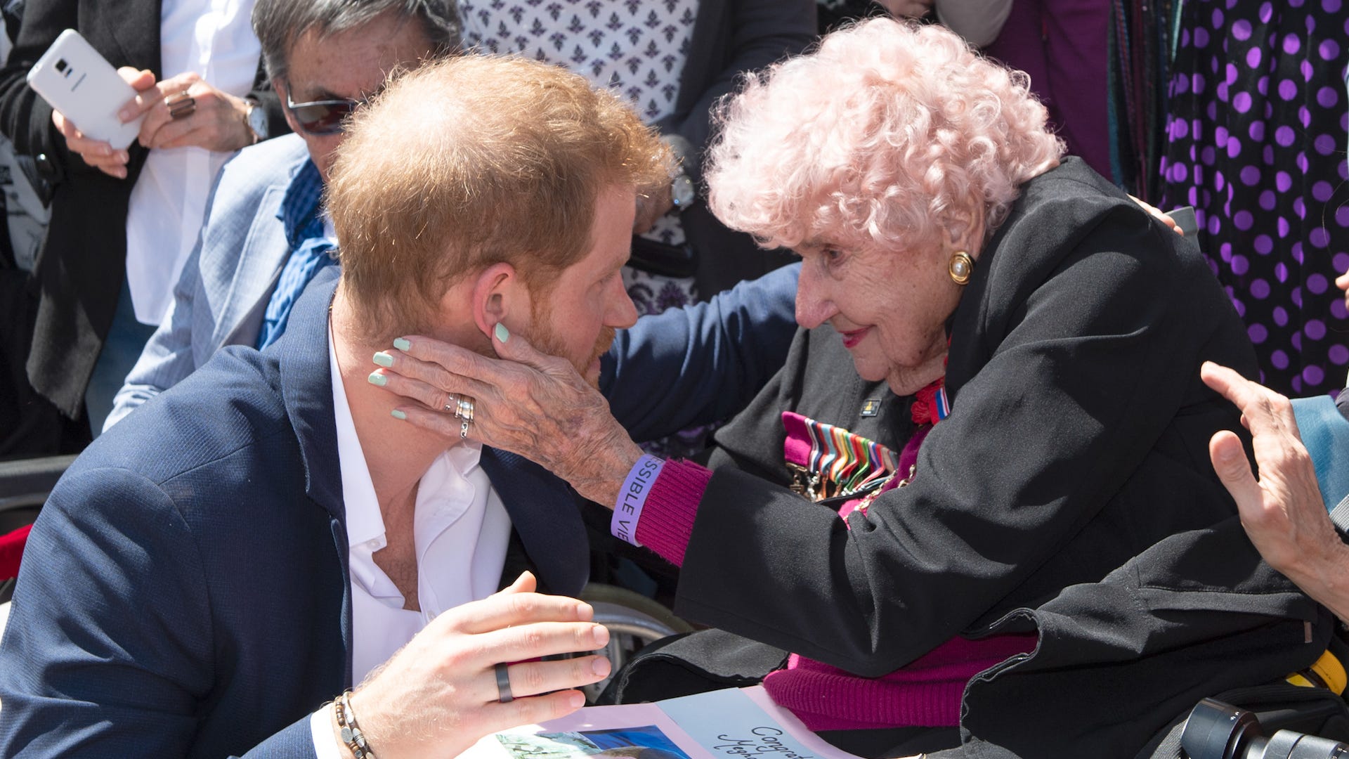Prince Harry and Meghan Markle Surprise 99-Year-Old Fan on Her Birthday