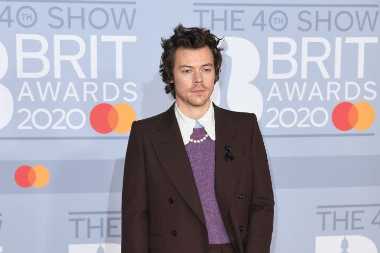 Harry Styles at 2020 BRIT Awards