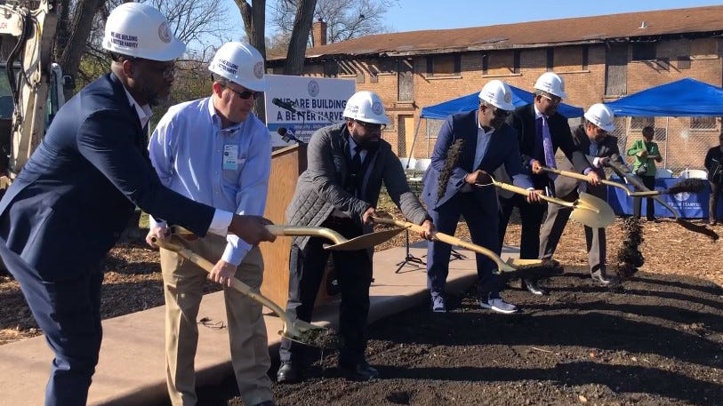 Harvey begins construction on climate friendly community hubs