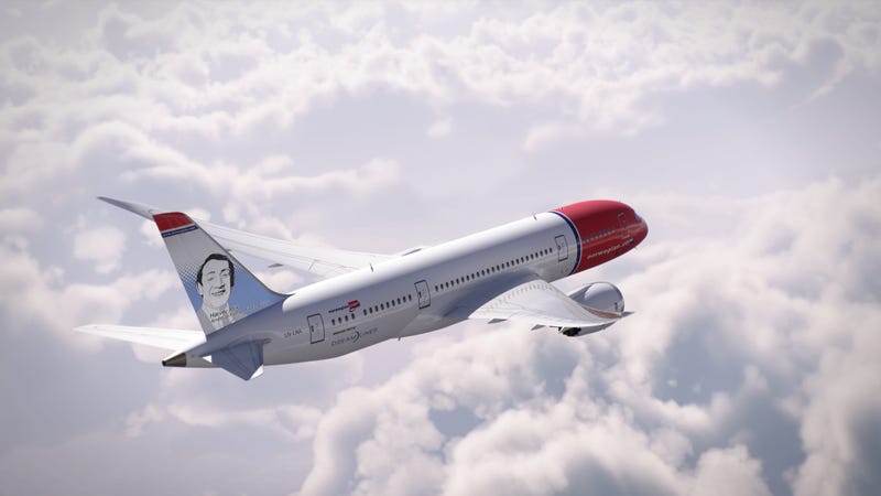 Norwegian Airlines created an image of pioneering gay rights politician Harvey Milk on one of its planes.