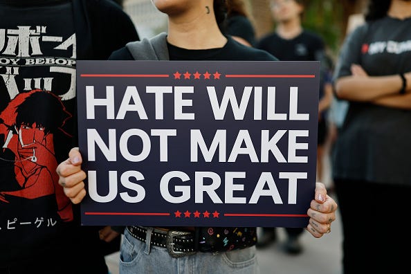 Hate speech sign