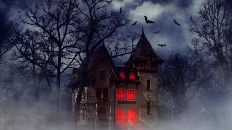 Spooky haunted house