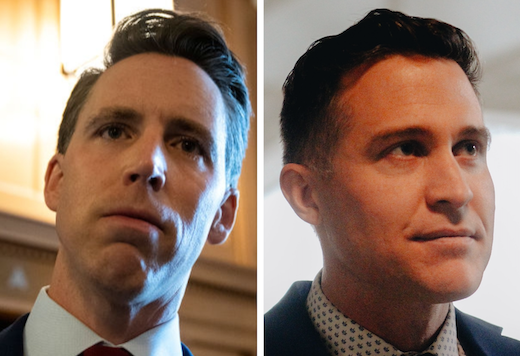 photos by Drew Angerer/Getty Images and Madeline Carter/Missouri Independent