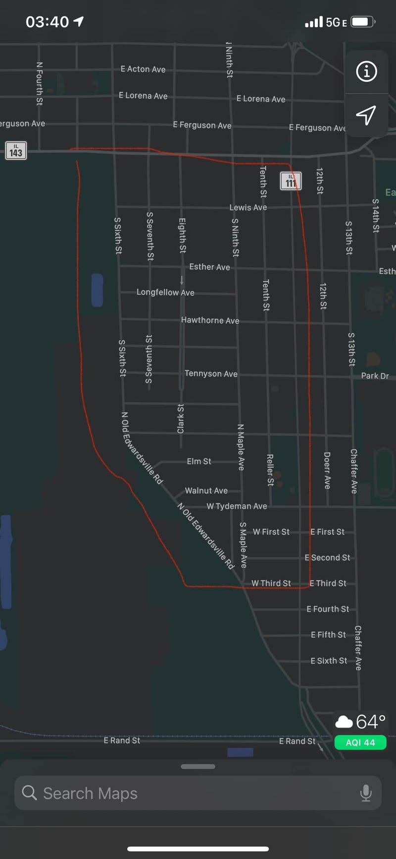 shelter-in-place area