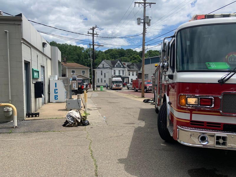 Crews on the scene of a Hazmat incident in Millvale on July 14, 2020