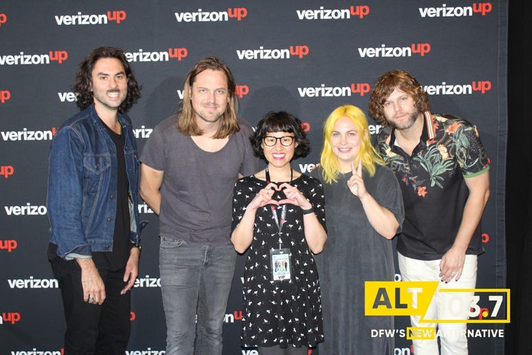 The Head And The Heart Meet And Greet At The Verizon Artist Lounge At ALT 103.7 Studios