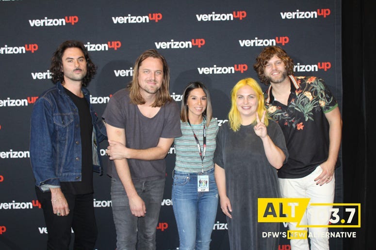 The Head And The Heart Meet And Greet At The Verizon Artist Lounge At ALT 103.7 Studios