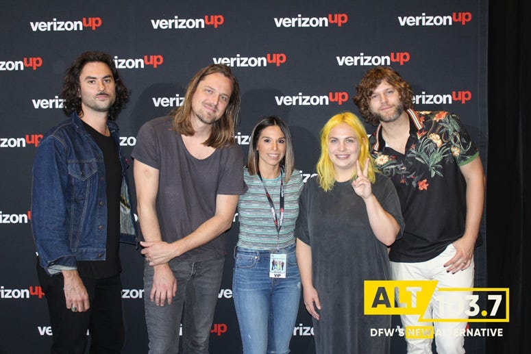 The Head And The Heart Meet And Greet At The Verizon Artist Lounge At ALT 103.7 Studios
