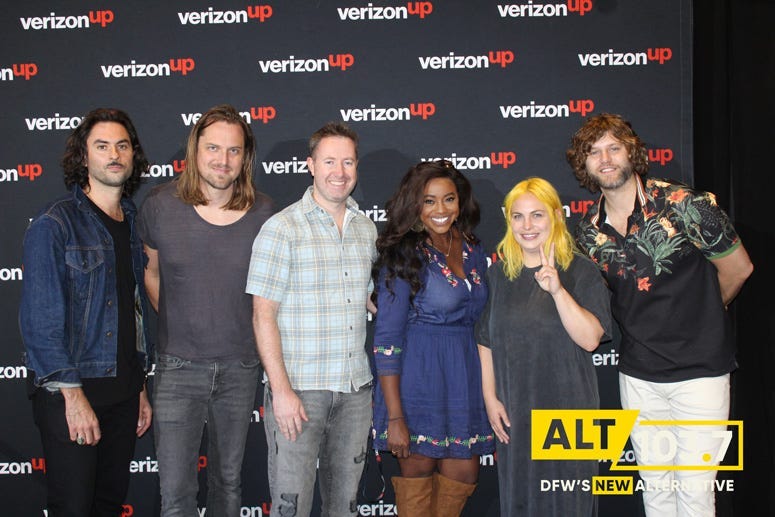 The Head And The Heart Meet And Greet At The Verizon Artist Lounge At ALT 103.7 Studios
