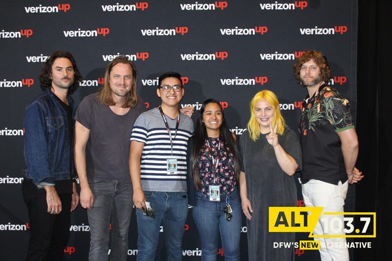 The Head And The Heart Meet And Greet At The Verizon Artist Lounge At ALT 103.7 Studios