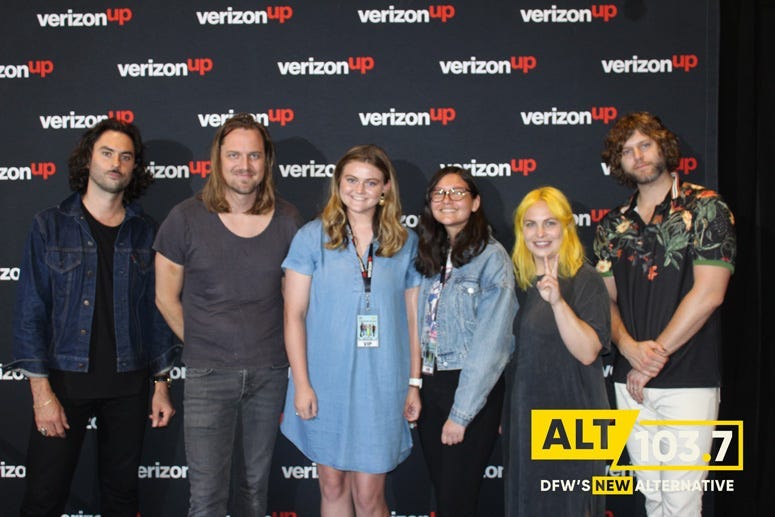 The Head And The Heart Meet And Greet At The Verizon Artist Lounge At ALT 103.7 Studios