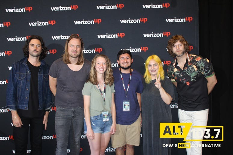 The Head And The Heart Meet And Greet At The Verizon Artist Lounge At ALT 103.7 Studios
