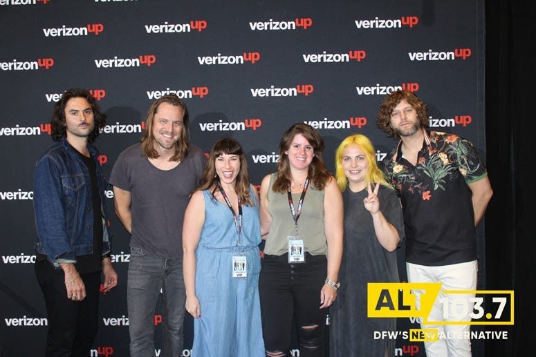 The Head And The Heart Meet And Greet At The Verizon Artist Lounge At ALT 103.7 Studios
