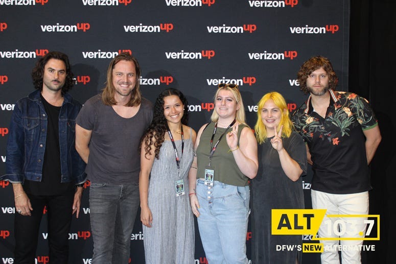 The Head And The Heart Meet And Greet At The Verizon Artist Lounge At ALT 103.7 Studios