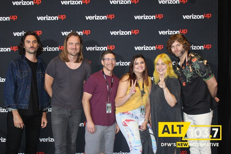 The Head And The Heart Meet And Greet At The Verizon Artist Lounge At ALT 103.7 Studios