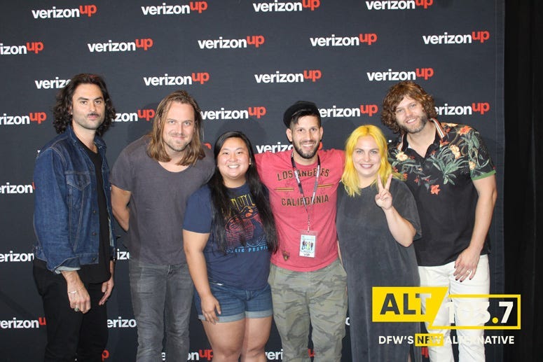 The Head And The Heart Meet And Greet At The Verizon Artist Lounge At ALT 103.7 Studios