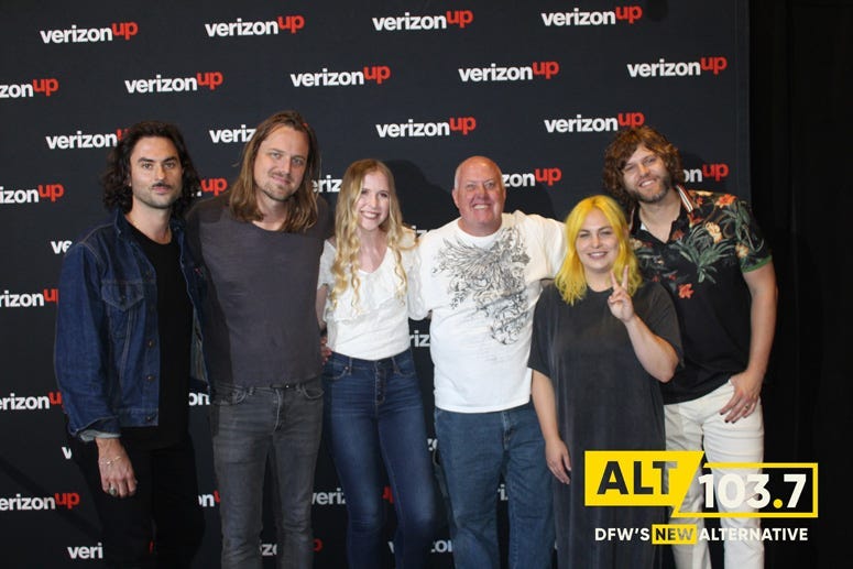 The Head And The Heart Meet And Greet At The Verizon Artist Lounge At ALT 103.7 Studios