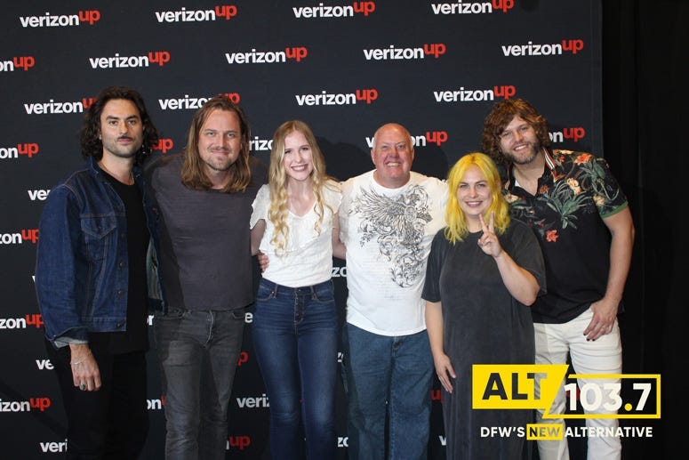 The Head And The Heart Meet And Greet At The Verizon Artist Lounge At ALT 103.7 Studios
