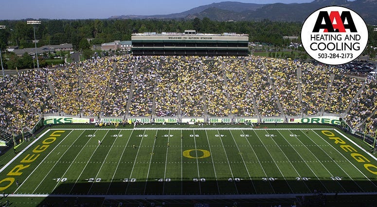 Oregon Ducks Football, Ohio State Buckeyes Football, AAA Heating and Cooling