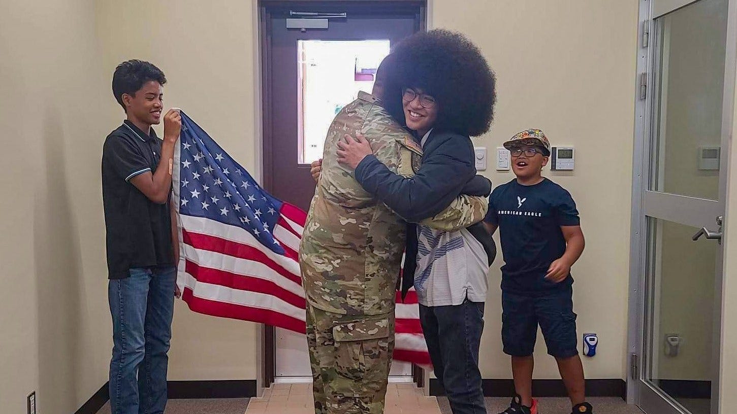 Full circle: Father enlists son at same Japan post where he joined Army
