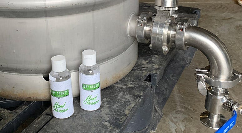 Dry County Brewing Hand Sanitizer