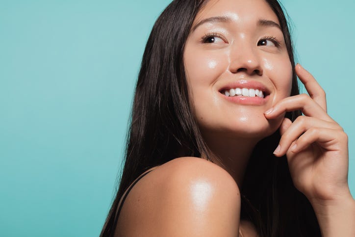 Woman with healthy skin