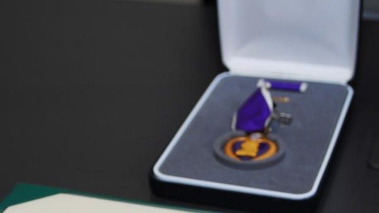 Veteran receives Purple Heart nearly two decades after being injured in Iraq