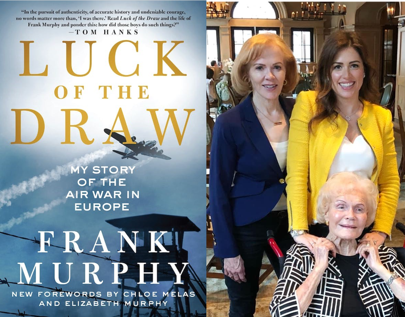 (Left) The cover of the new edition of "Luck of the Draw." (Right) Melas posing for a picture with her mother and grandmother.