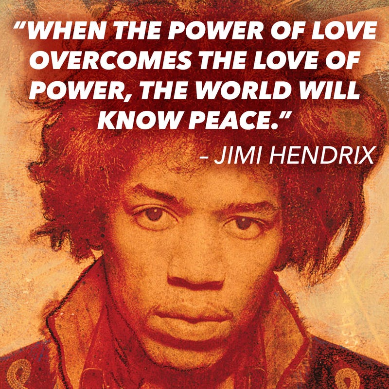 Jimi Hendrix Power of Love quote