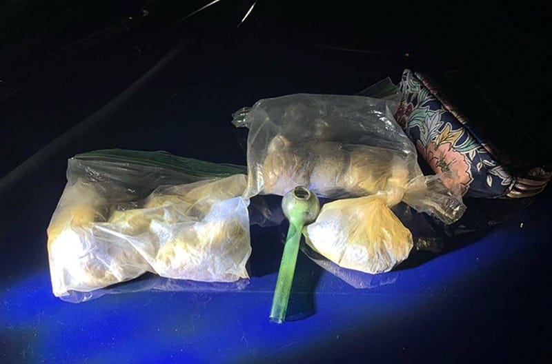 Heroin seized during a traffic stop by NHP on 7-23-20