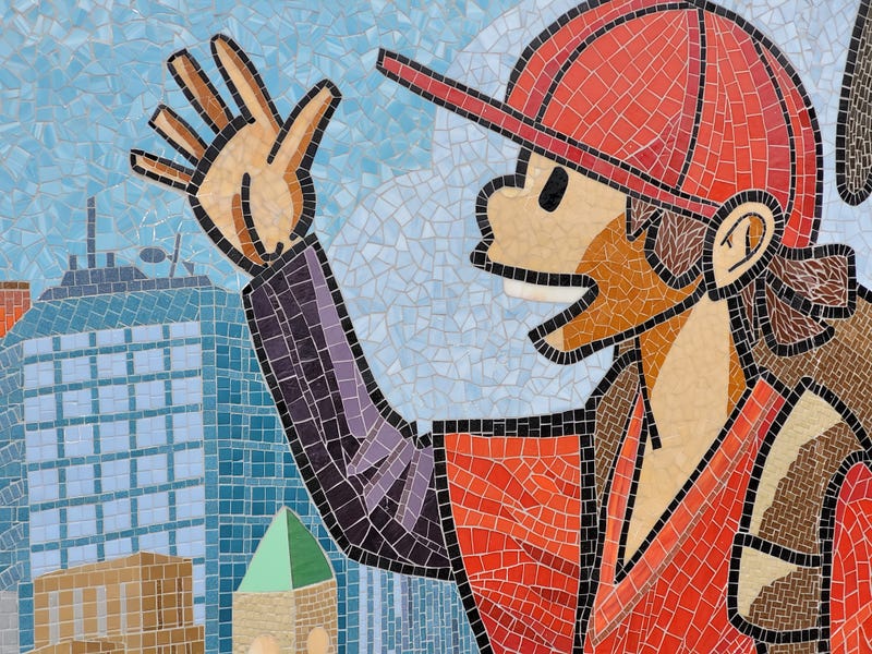 Beginning of mural