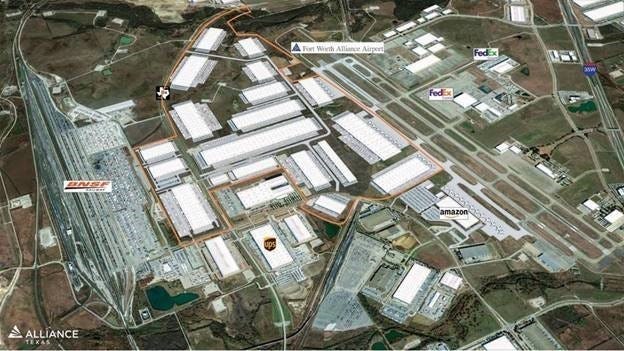 Hillwood Buys 600 Acres Connecting Alliance Airport, BNSF Facility