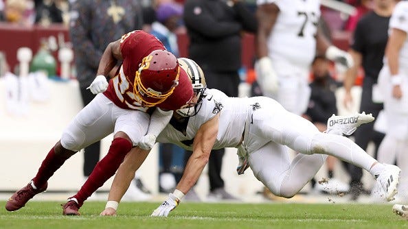 Washington's Jackson defends dirty hit on Taysom Hill: 'I was going for the ball'