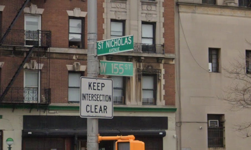 A man on an e-bike was struck and killed by a hit-and-run driver in a blue minivan at St. Nicholas Avenue and West 155th Street in upper Manhattan on Saturday night.