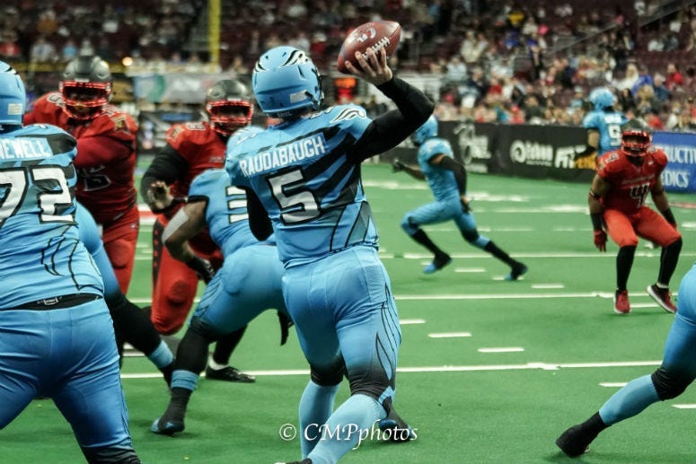 Philadelphia Soul QB Dan Raudabaugh has 20 touchdown passes this season.
