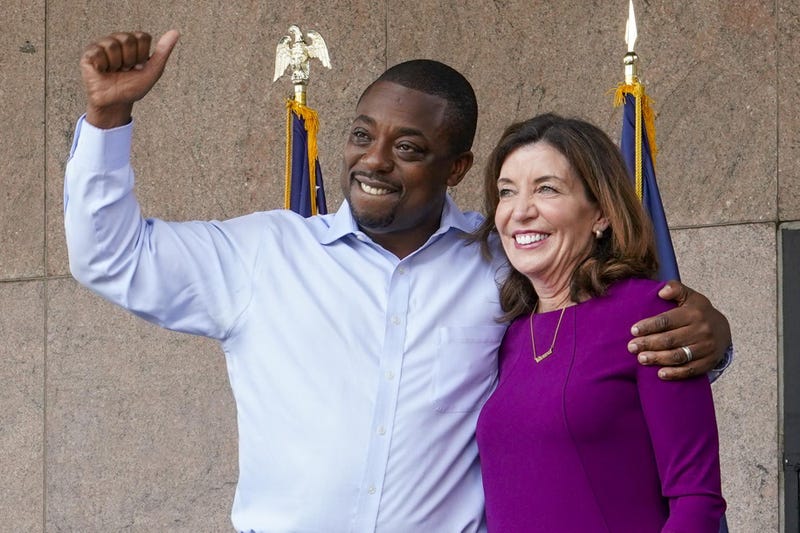 Gov. Kathy Hochul says she was shocked by the resignation of Brian Benjamin after his arrest in connection with a federal campaign financing probe.