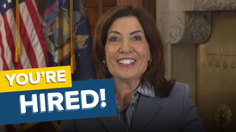 Gov. Kathy Hochul announced the New York State "You're Hired" initiative on Tuesday, meant to recruit skilled federal workers affected by mass firings since the start of the Trump administration.