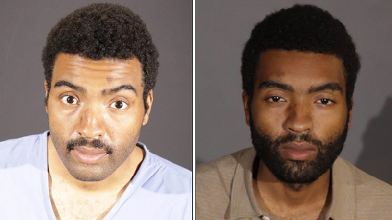 Mugshots of Gabriel Hodges, who was arrested and charged with counts of aggravated kidnapping, residential burglary with intent to commit a sexual assault and assault to intent to commit rape after two attacks on Feb. 15, 2022.