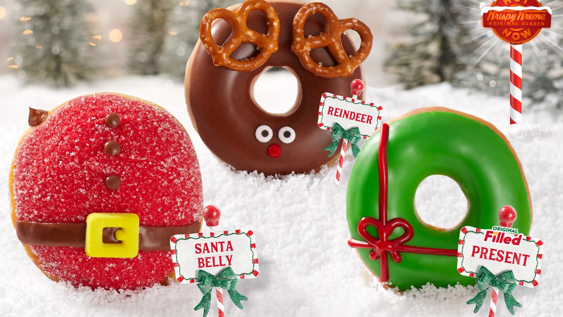 Krispy Kreme Gets Festive with North Pole-Inspired Holiday Doughnuts