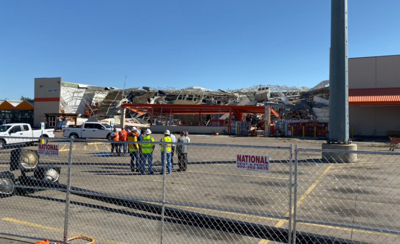 Dallas Home Depot Destroyed by Tornado