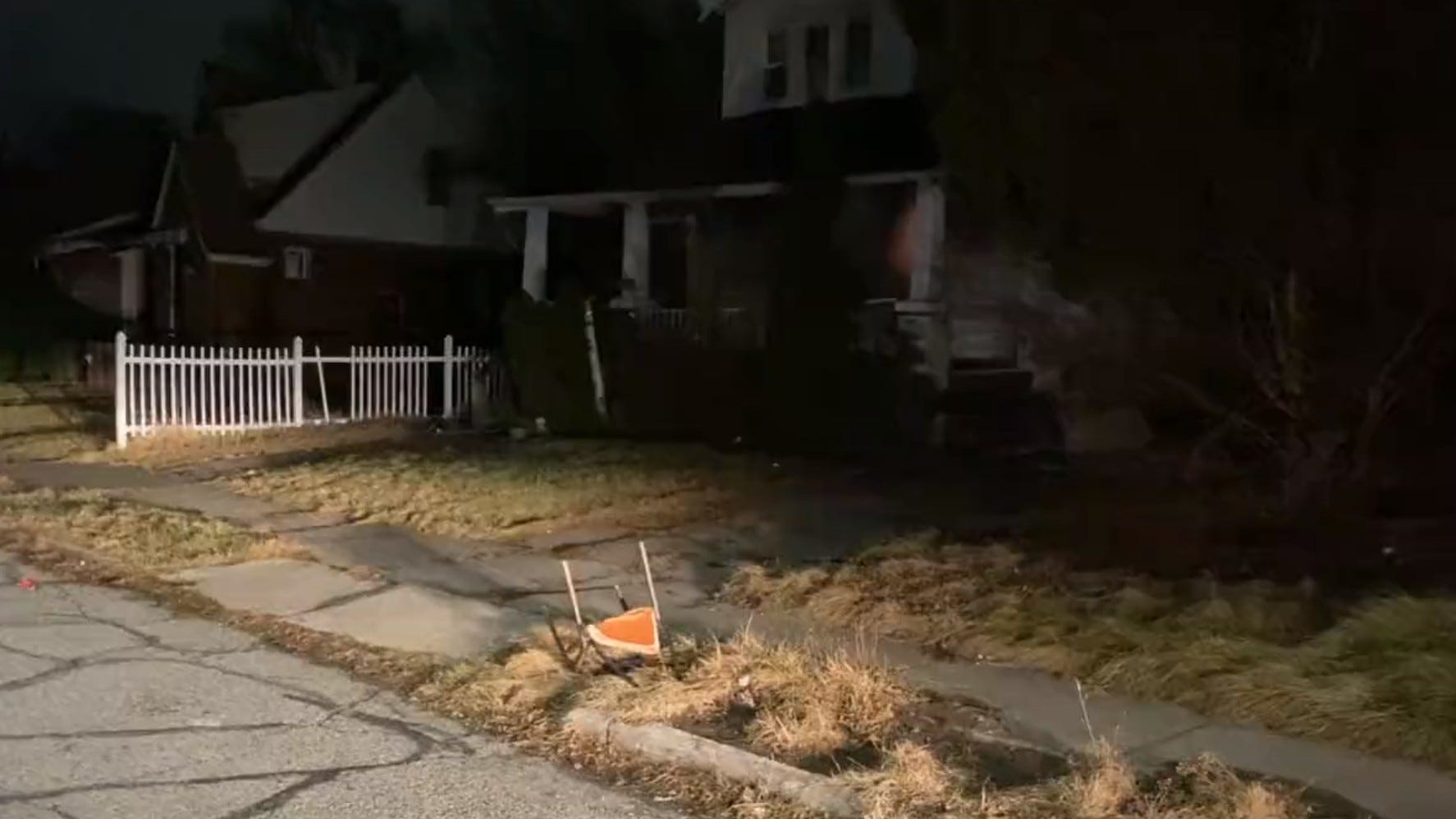 Body discovered in shallow grave behind Detroit home after utility worker sees fingers sticking out of the ground