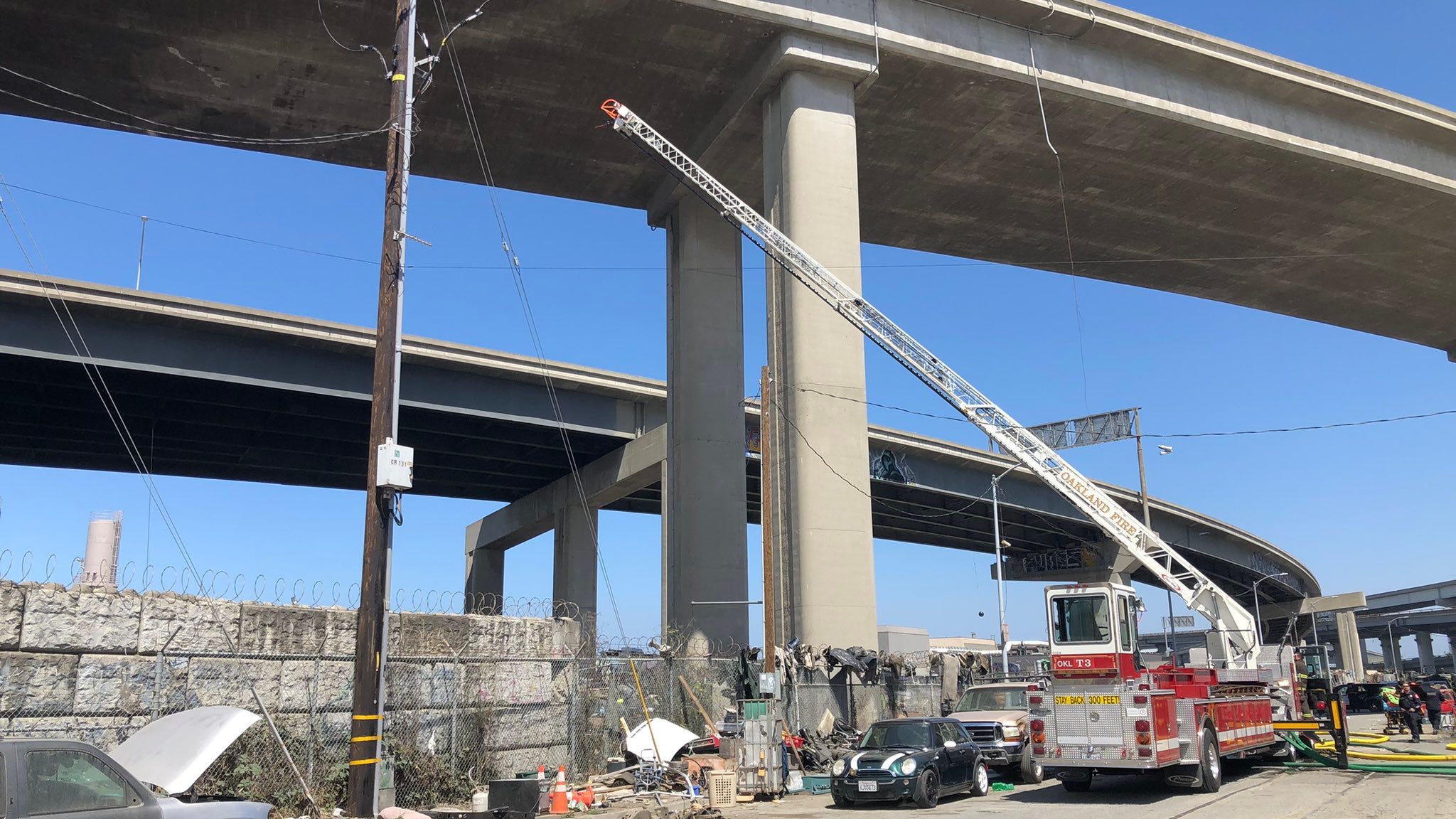 Residents of Oakland homeless camp want to stay at site despite recent fire