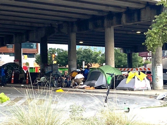 Homeless camp sites