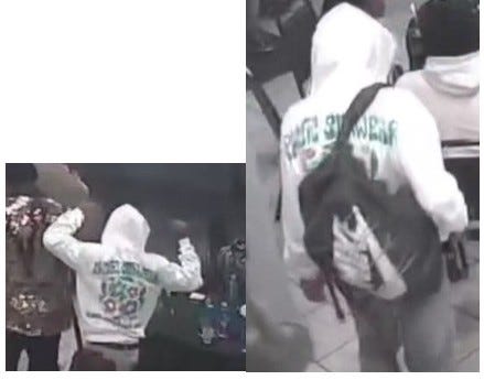 Suspect number two is pictured.