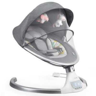 Recalled HONEY JOY Infant Swing in gray