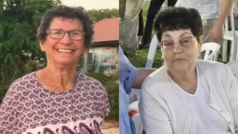 Yocheved Lifshitz, 85 (left) and Nurit Cooper, 80, were released by Hamas Monday night. Their husbands remain in Gaza.