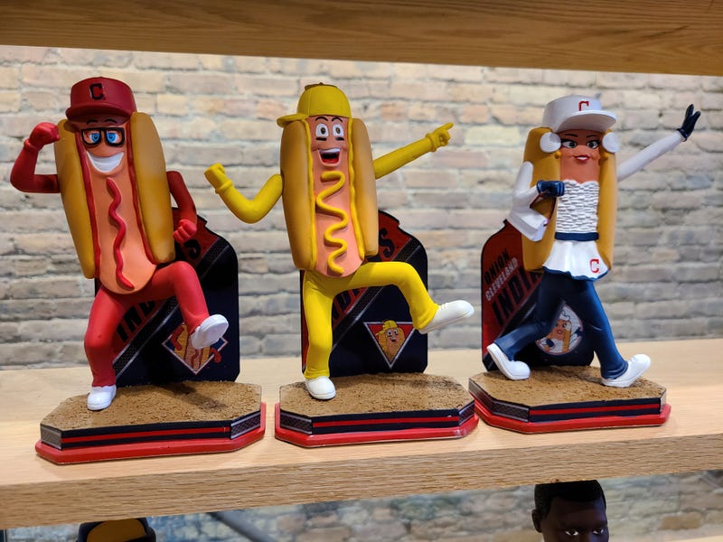 Cleveland Indians Hot Dog Derby Limited Edition Bobbleheads